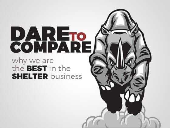 Dare to Compare-1-min Portable Garage Kits, Portable Shelter Tent | MDM Shelters